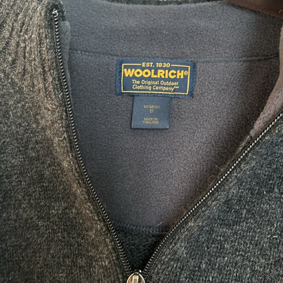 Woolrich 1/4 zip 100% lambs wool sweater S - Picture 2 of 6